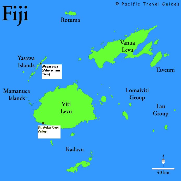 map of fijian islands. Map of Fiji Islands.2008.